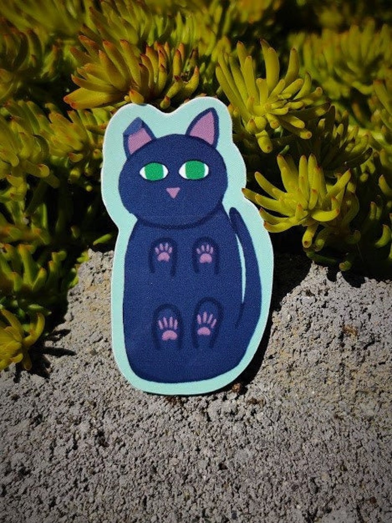 Illustrated Glossy Cute Cat Stickers