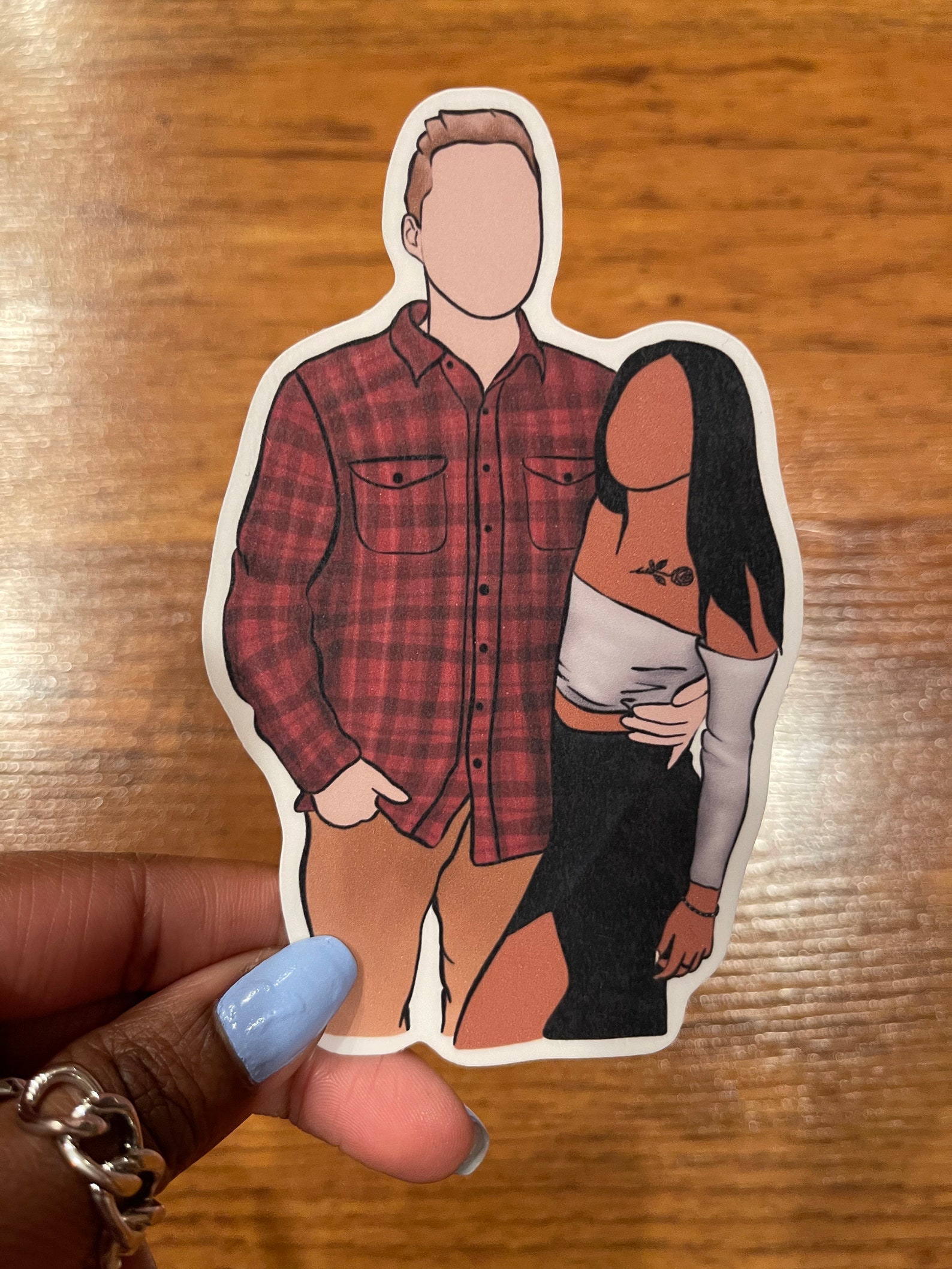 Custom Couple Sticker Custom Group Sticker Custom Photo Etsy