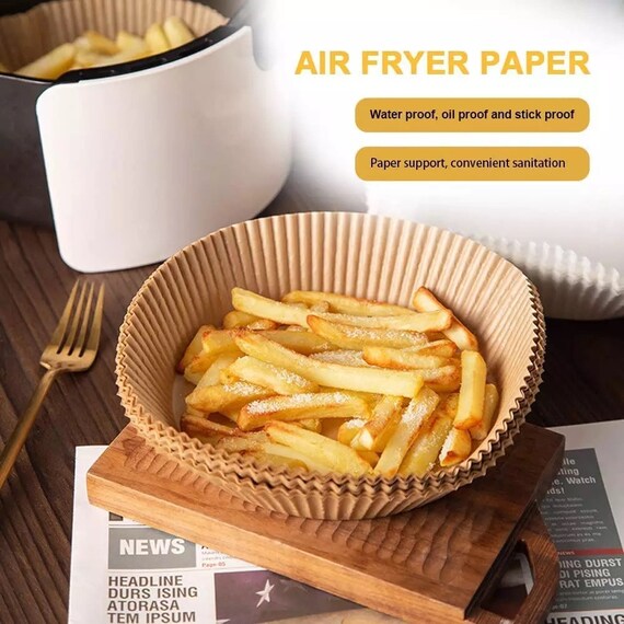 100Pcs Air Fryer Disposable Paper Liner Non-stick Disposable