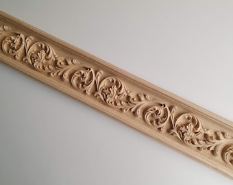 Handcrafted solid wood furniture moulding 40 inches