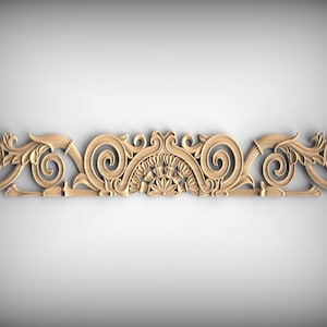 Wiktoriańska nakładka na drewno, motyw kwiatowy (ozdobny akcent)