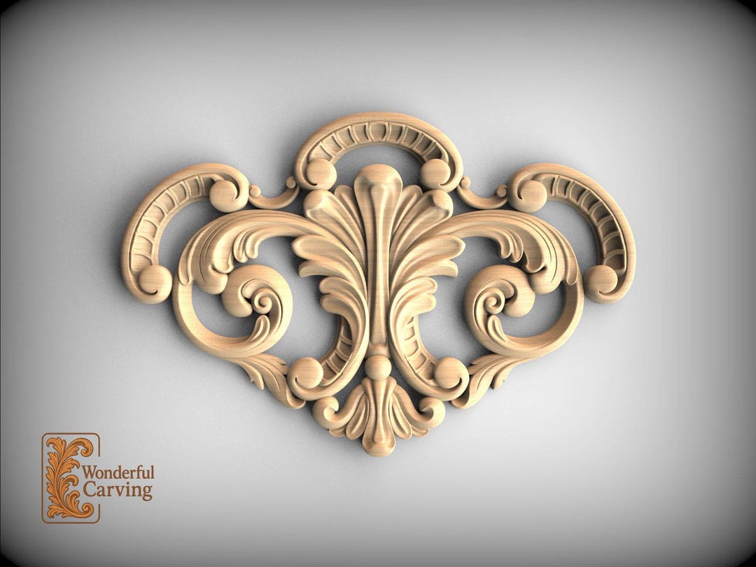 Si Shellcrest Shell Crest Wall Molding: Rococo Scroll Design (decorative Accent ...