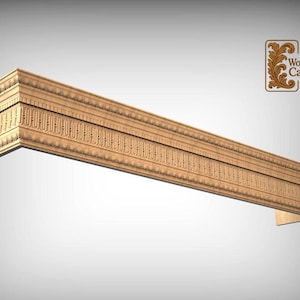 Baroque Wood Pelmet - Classic Carved Indoor Wall Cornice