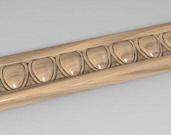 Egg and Dart Wall Molding: Classic Decorative Trim (Indoor Use)