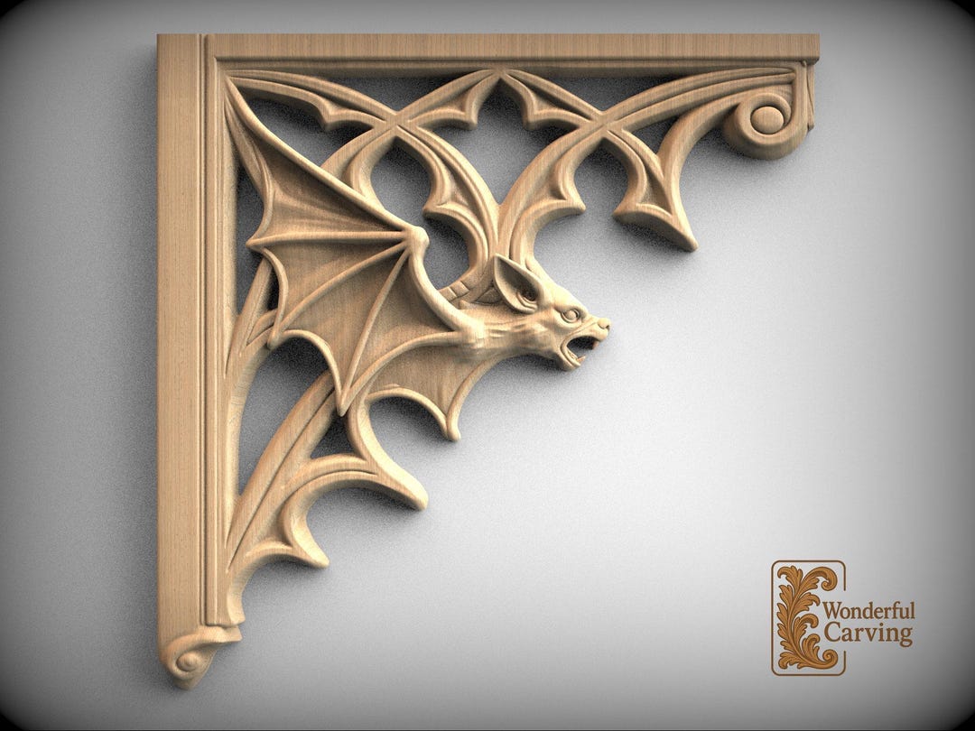 Bat Corner Brackets: Gothic Wooden Arch Decor (set of 2) - Etsy