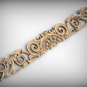 Victorian Wood Onlay, Floral Scrollwork (Decorative Trim Accent) image 5