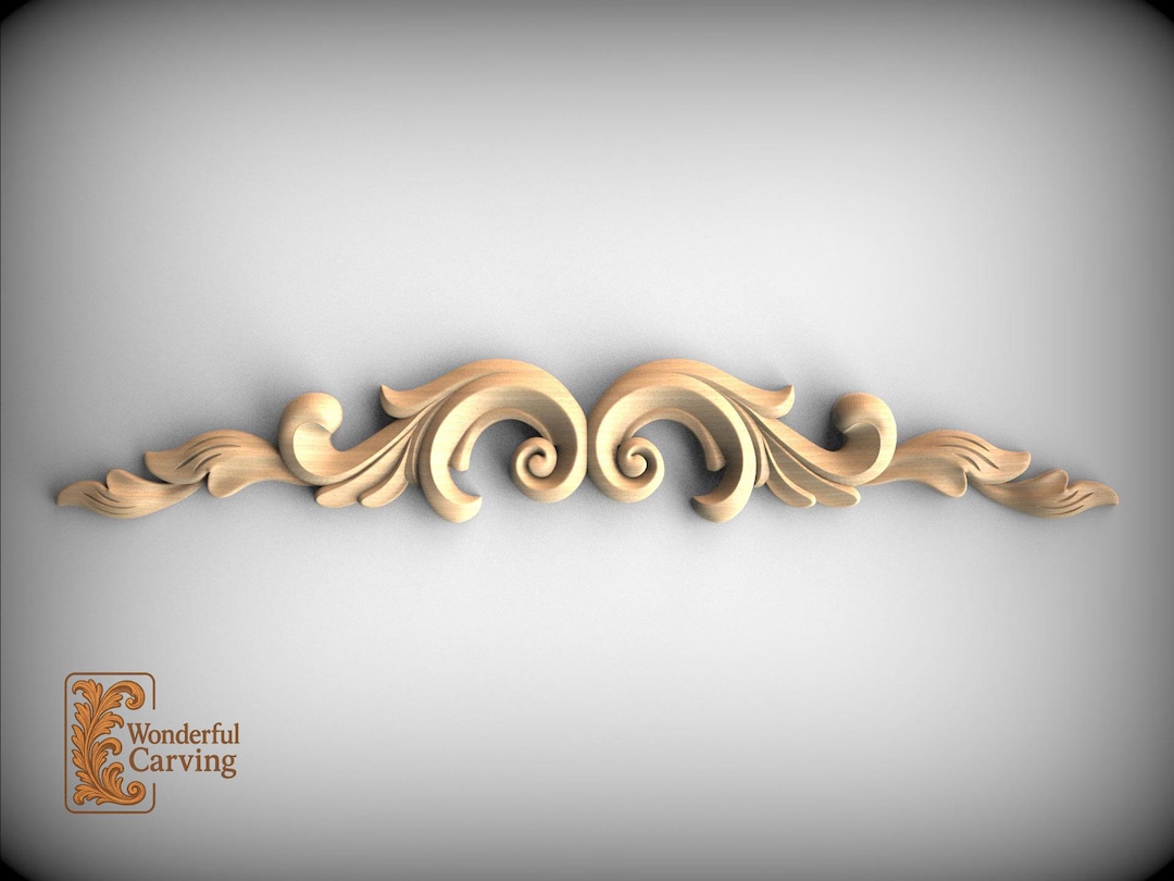 Ornamental Scroll Applique for Interior Decor - Etsy