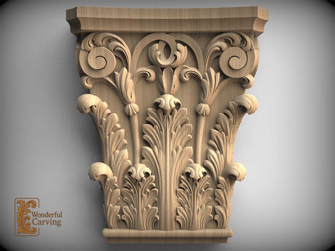Antique wood capital - Etsy 日本