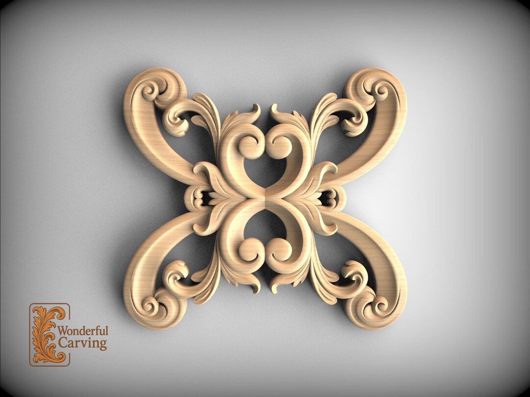 Scroll Motif Wall Accent: Decorative Wood Trim (indoor) - Etsy