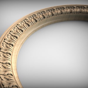 Arco intagliato di eleganza floreale, 1pc, non verniciato, abbellimenti per pareti di casa, intaglio di mobili, onlay in legno immagine 5