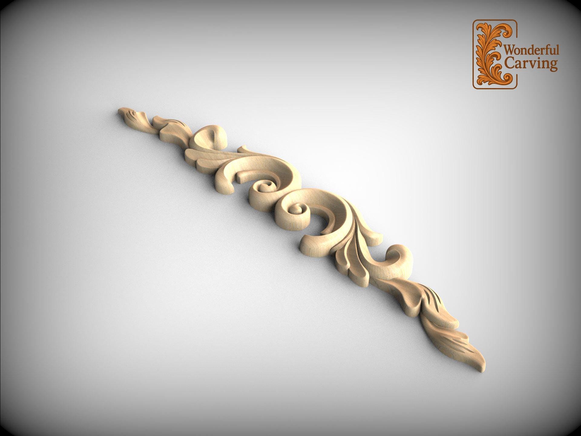 Ornamental Scroll Applique for Interior Decor - Etsy