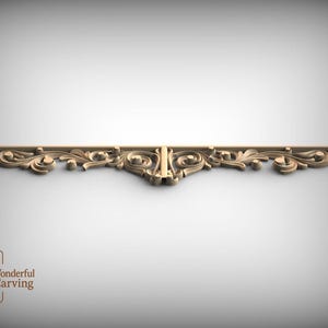 Baroque Scroll Wood Carving, Ornate Decorative Strip (Indoor Use) image 4