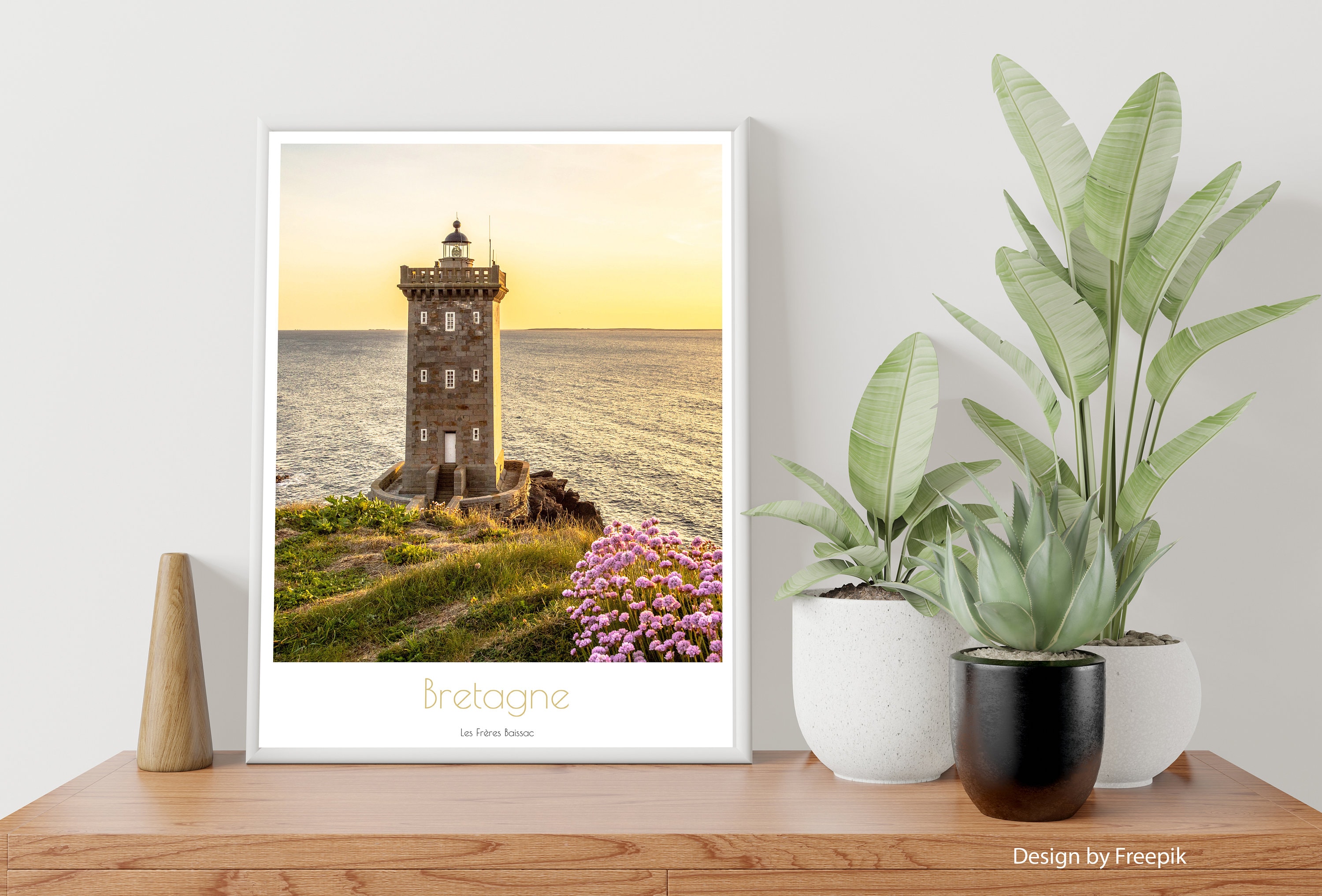 Affiche Phare de Kermorvan - Finistère Bretagne