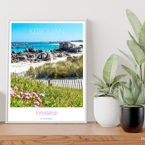 Affiche "Kerlouan" - Finistère - Bretagne