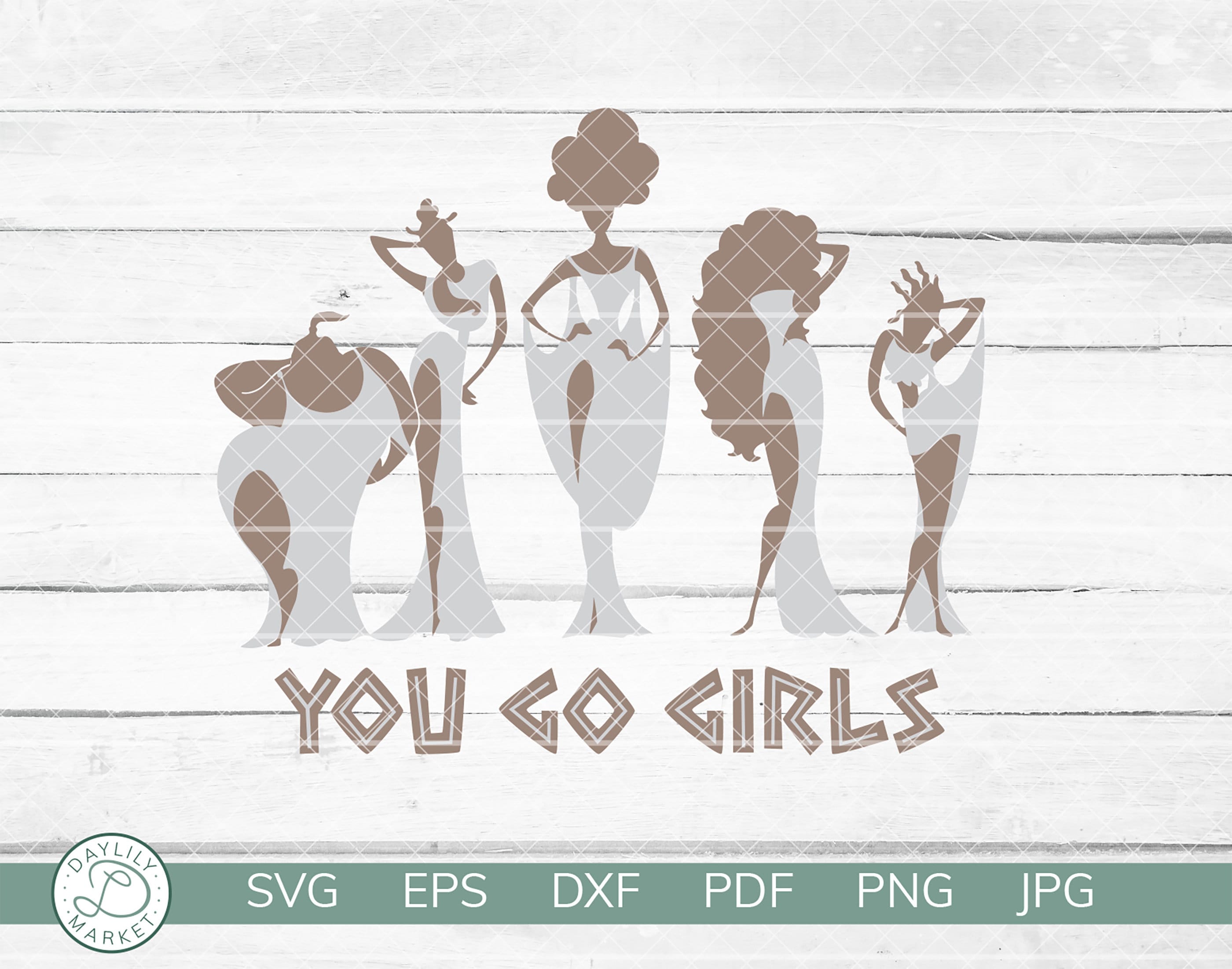 Hercules Muses SVG You Go Girls SVG Hercules Muses Fan Etsy