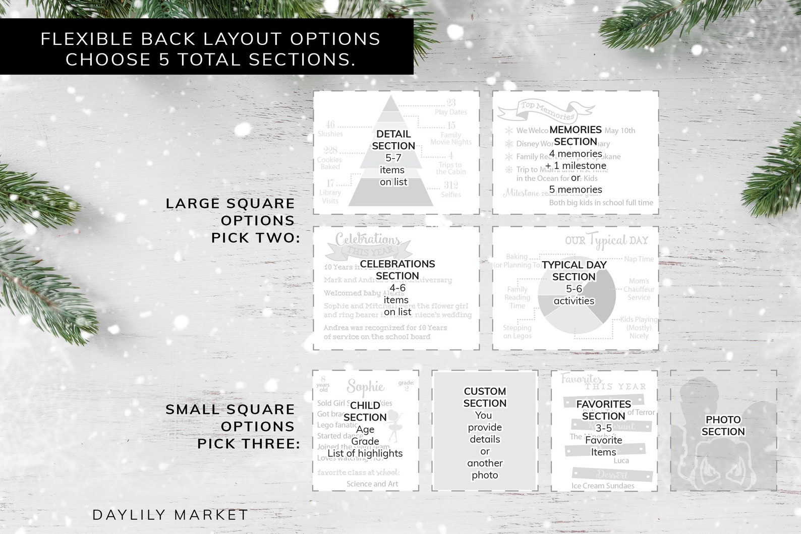 Christmas Card Year in Review Card Holiday Card Custom Etsy