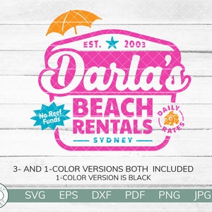 Darlas Strand Verleih SVG | Nemo Fan Shirt | Lustiger Nemo SVG | Nemo Squirt Dory | The Seas Nemo | Cricut Silhouette Vinyl | Sofort Download
