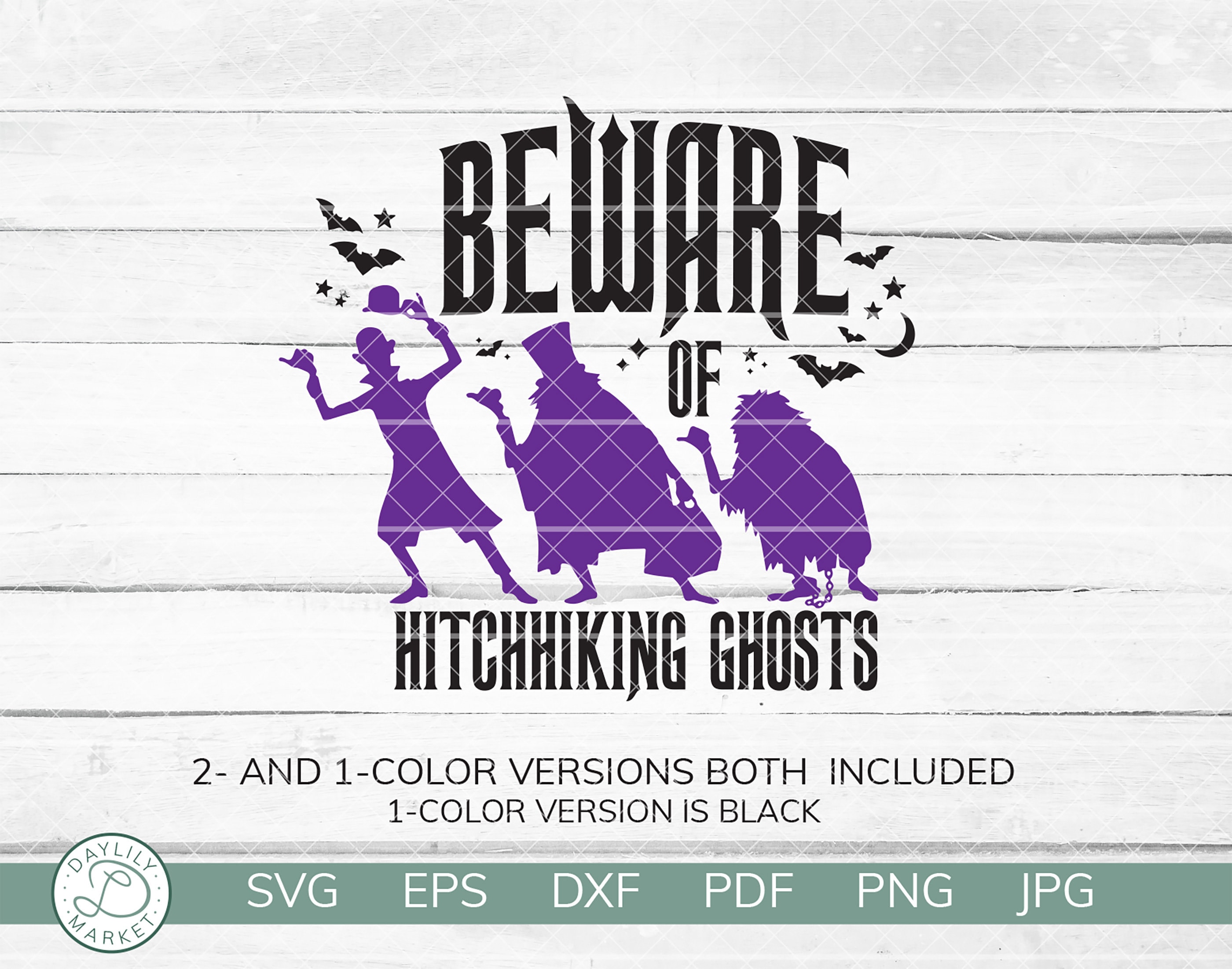 Beware of Hitchhiking Ghosts SVG Haunted Mansion SVG - Etsy