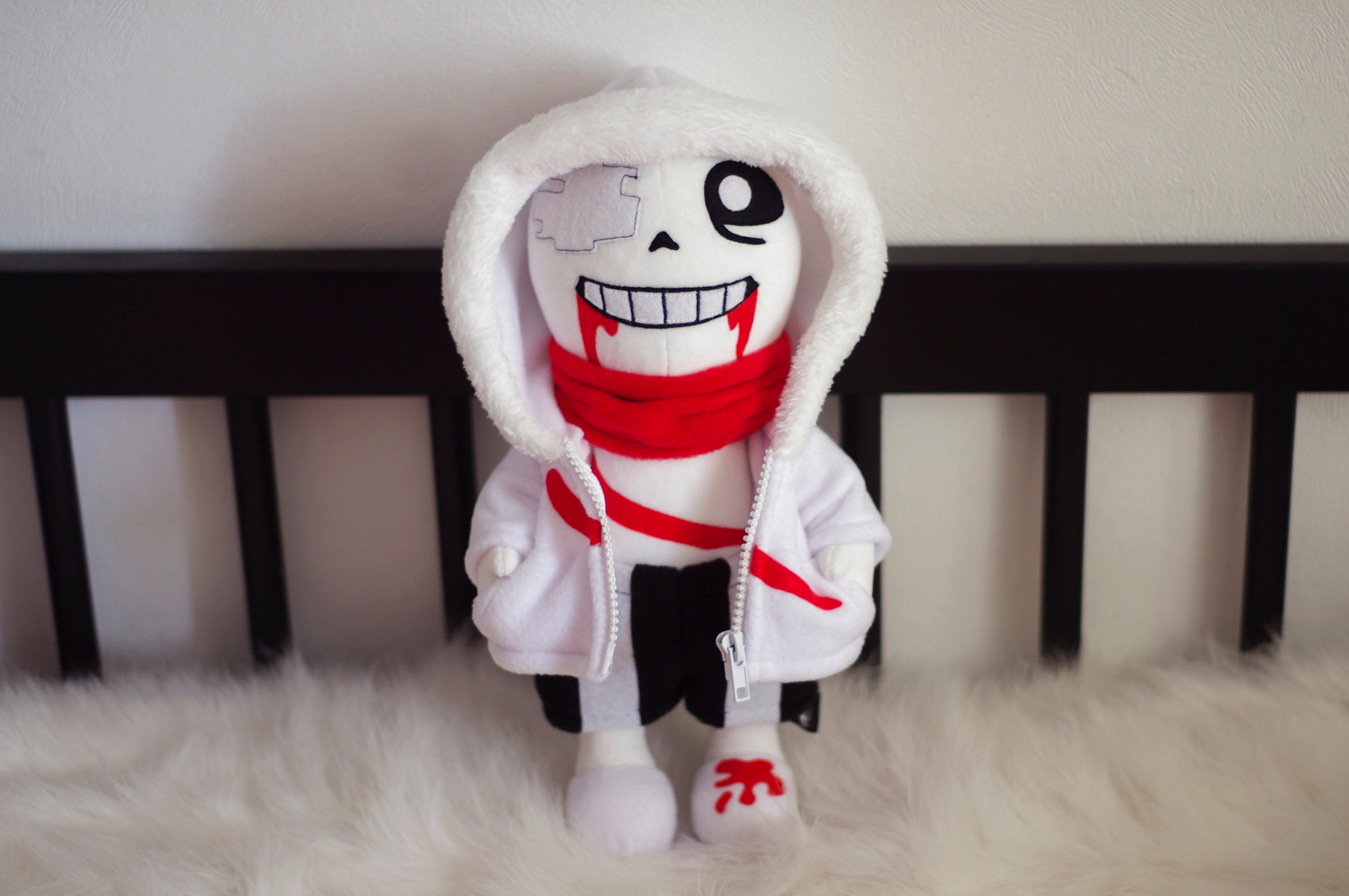 Reaper Sans. Undertale. Large Plush Toy. Size 14 Inch -  Finland