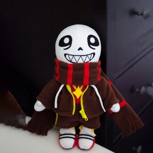 Passive nightmare Sans. Undertale. Large plush toy. Size 14 inch