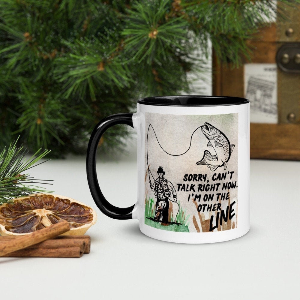 Fishing Mug Fly Fishing Mug Fisherman Mug Angler Mug Gift Etsy