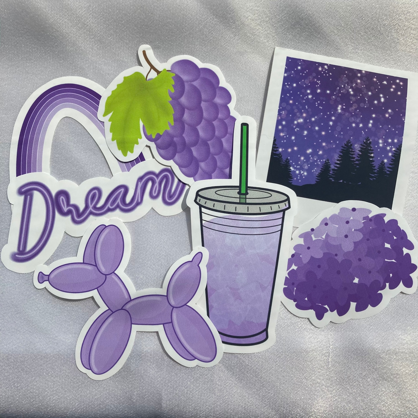 Purple Aesthetic Sticker Pack / Purple Stickers / Gift / Cute | Etsy