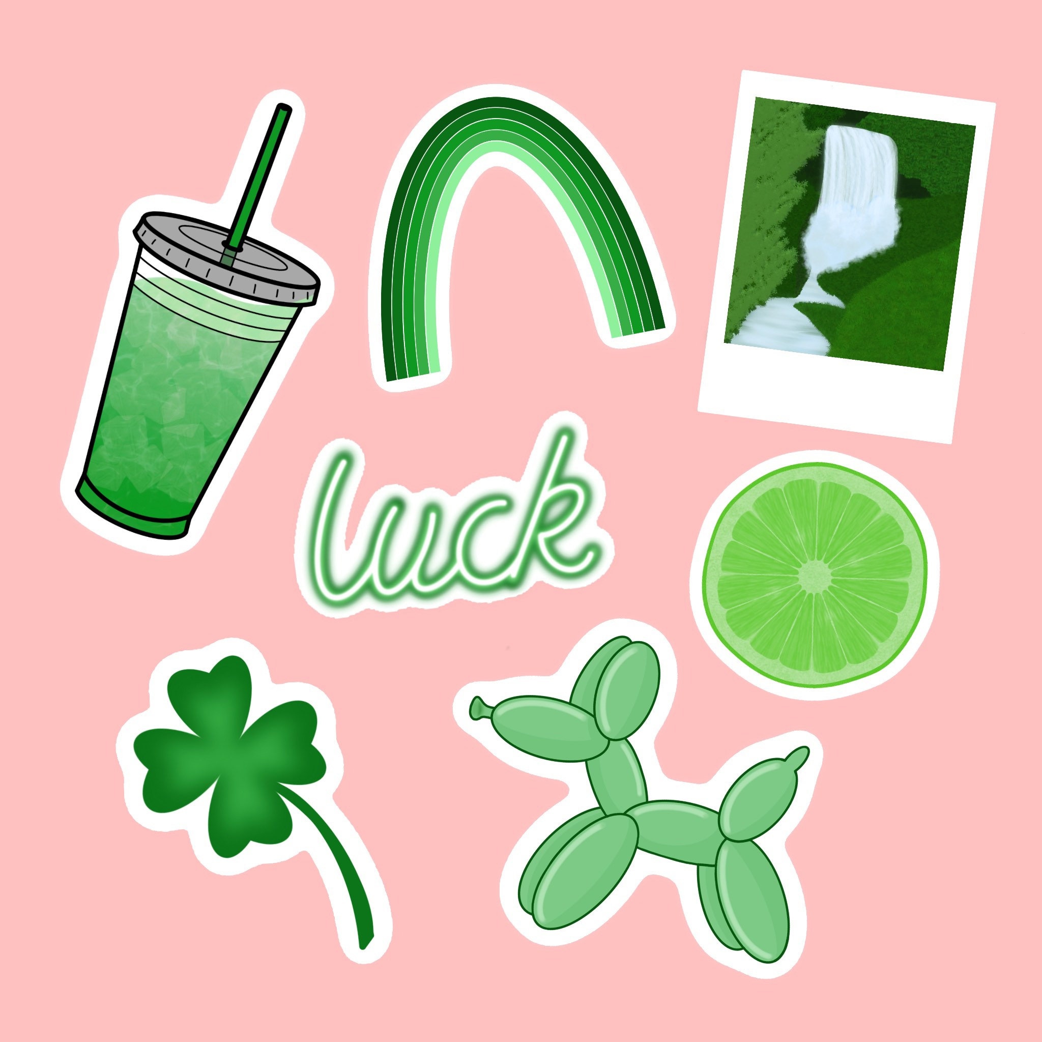 Green Aesthetic Sticker Pack / Green Stickers / Gift / Cute Etsy UK
