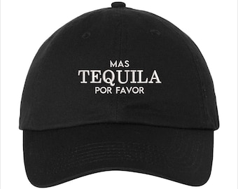 Mas Tequila Porfavor Hat, Cool Hats, Summer Hat, Cute Hat, Womens Beach Hat, Christmas Gift