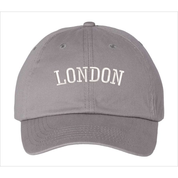 London Hat, Paris Hat, London Gift, Dad Hat, Embroidered Baseball Cap