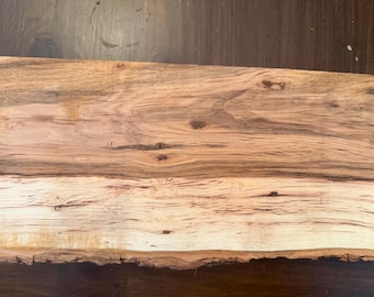Live edge Hickory Shelf