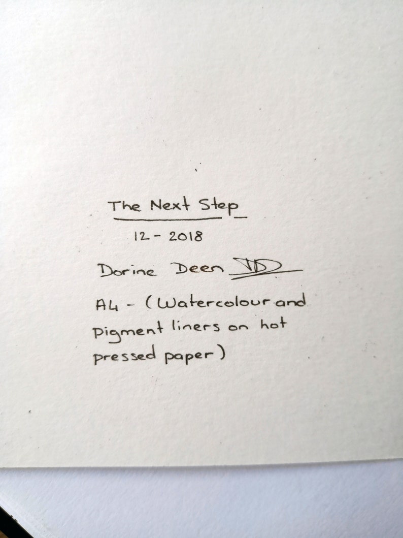 The Next Step Original watercolour artwork