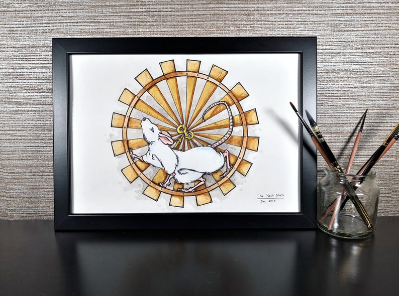 The Next Step Original watercolour artwork
