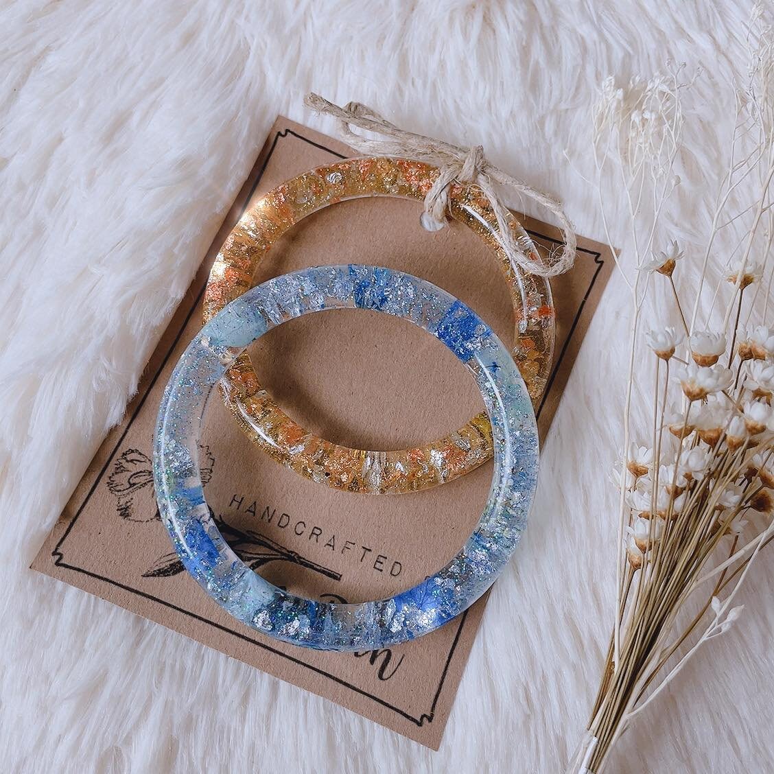 Colourful Resin Bangle Bracelet – Inti Crafts