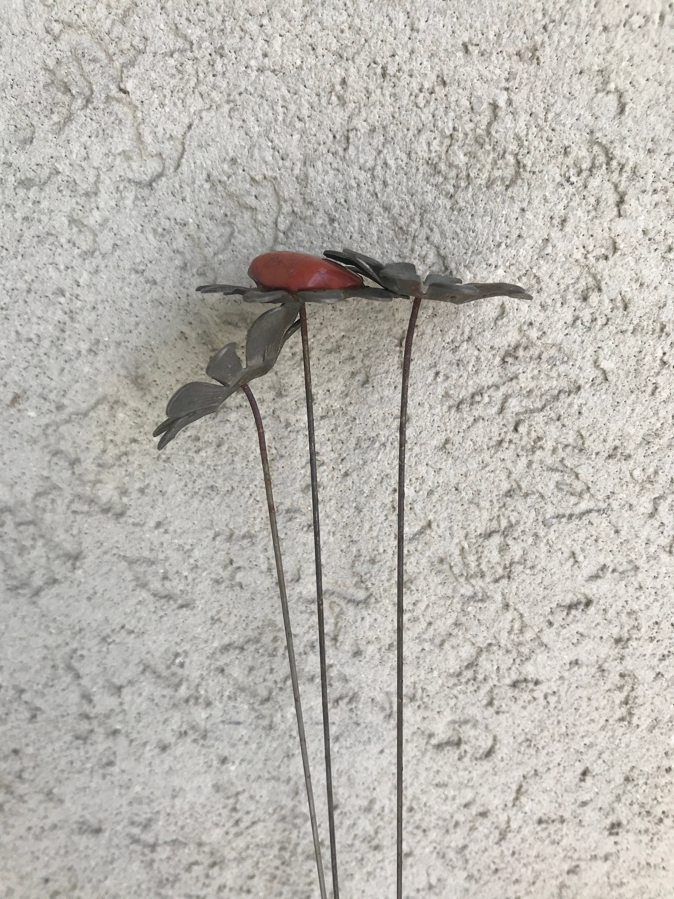 Conjunto de flores de hierro hechos a mano | Etsy