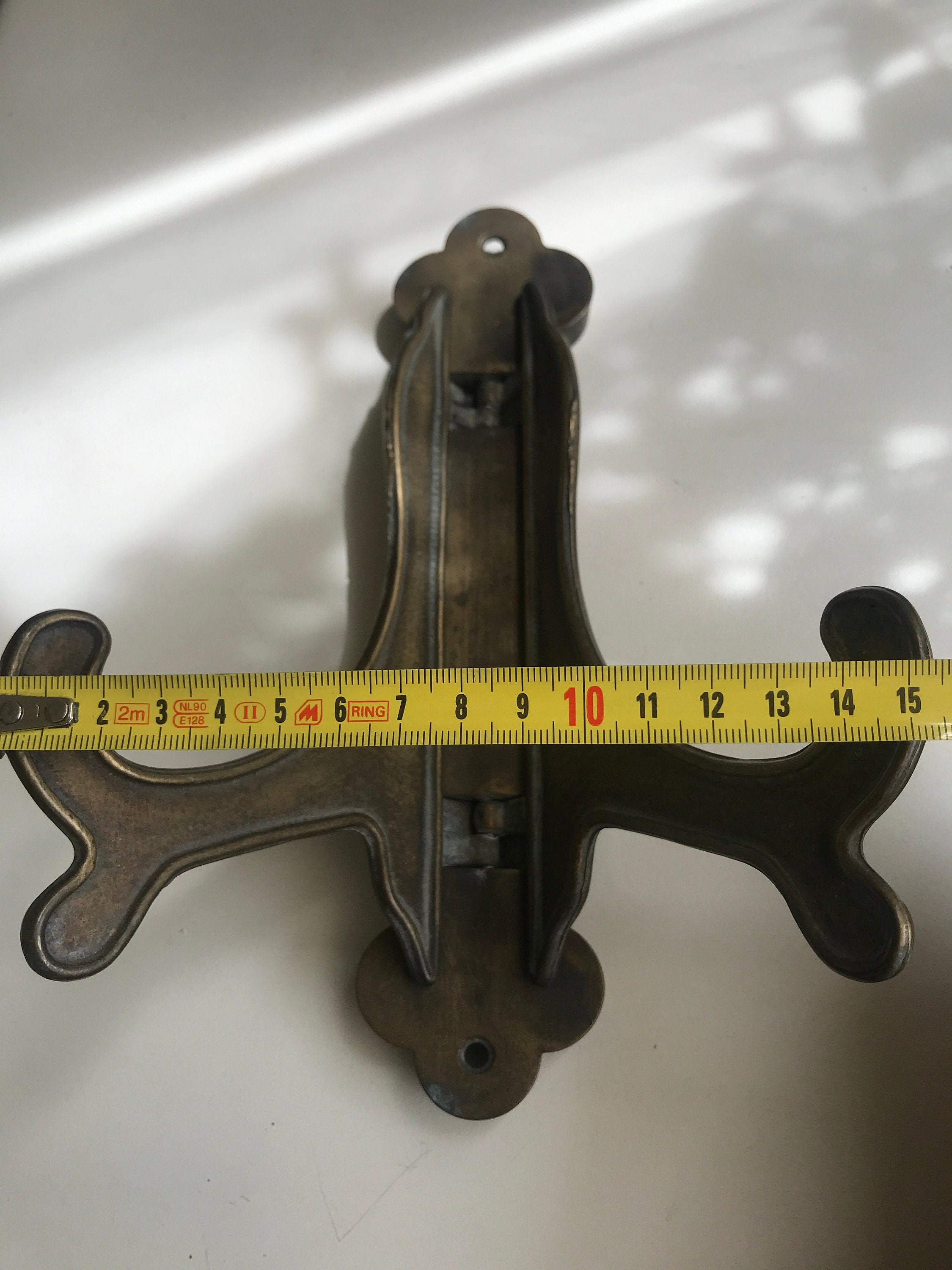 Vintage iron / metal / brass wall plate holder support Etsy