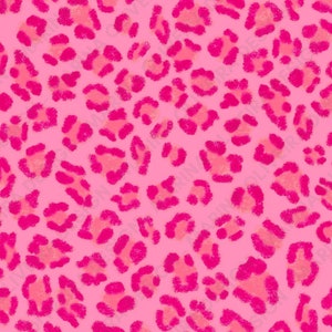 Pink Cheetah Pattern, Skecthy Animal Print Seamless Pattern For Fabric, Vibrant Digital Seamless Repeating Pattern File, Commercial Use