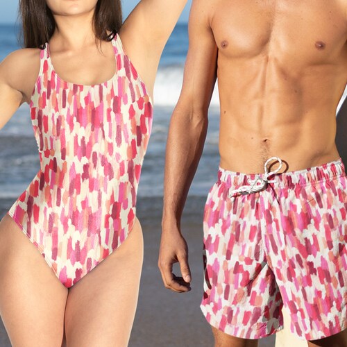 Matching Swimsuits for Couples Matching Swimwear Swimsuits Etsy