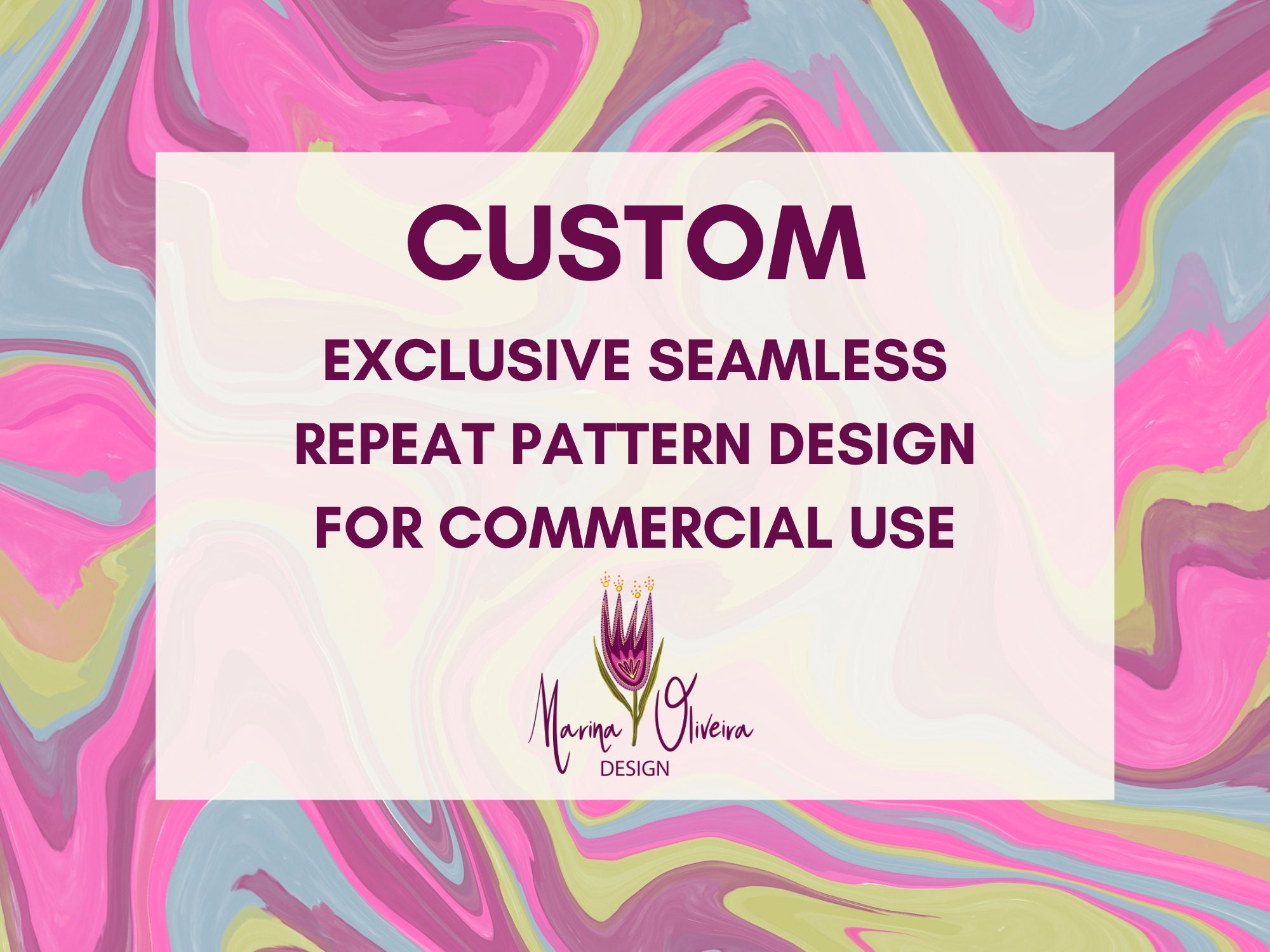 Custom Seamless Pattern Design, Commercial Use - Etsy