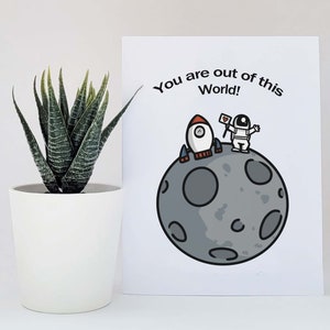 Out of this World! Printable Greeting Card