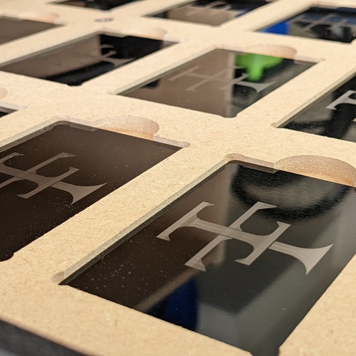 Business Card Jig for Fiber Laser Etsy