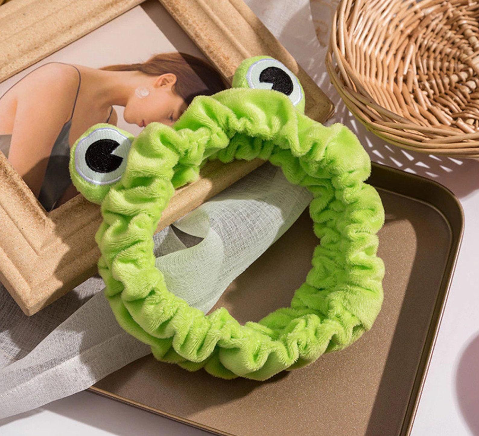 Funny Frog Makeup Headband Widebrimmed Elastic Hairbands Cute Etsy