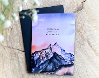 Tarjeta "Vale para una aventura" - DIN A6
