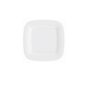 Set of 2 or 4 Square Appetizer Plates 19cm | Duo Hotel White | Fine Porcelain | Modern Minimalist Tableware | Made in Portugal