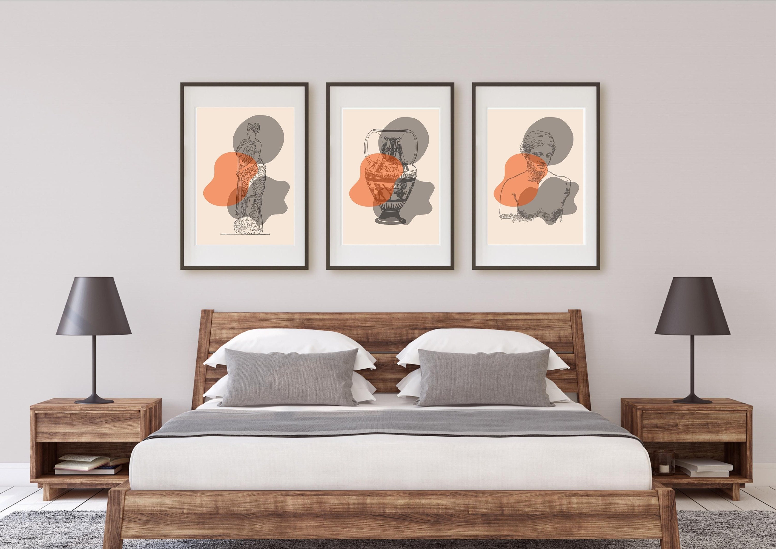 Greek Statue Prints Greek Mythology Art Hellenistic Wall Etsy