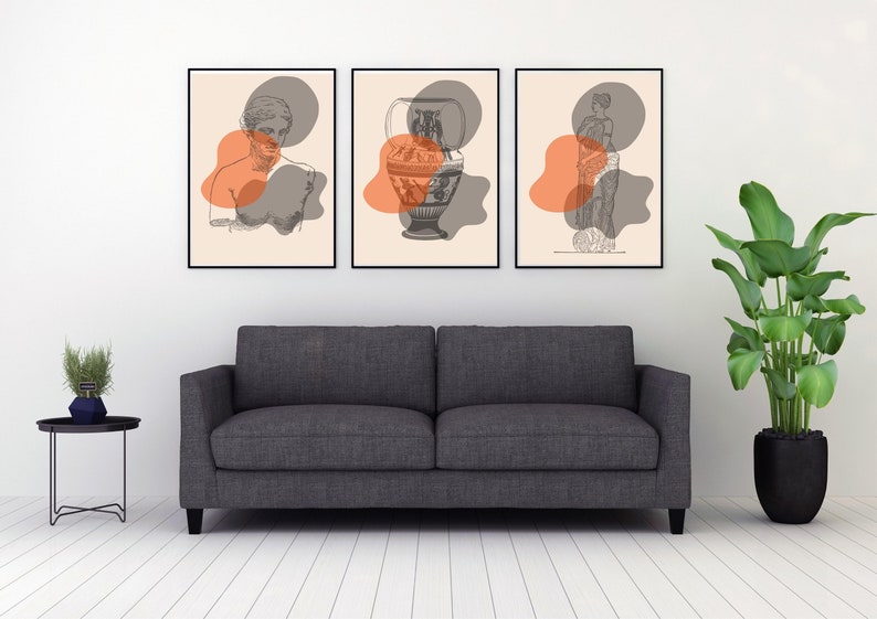 Greek Statue Prints Greek Mythology Art Hellenistic Wall Etsy