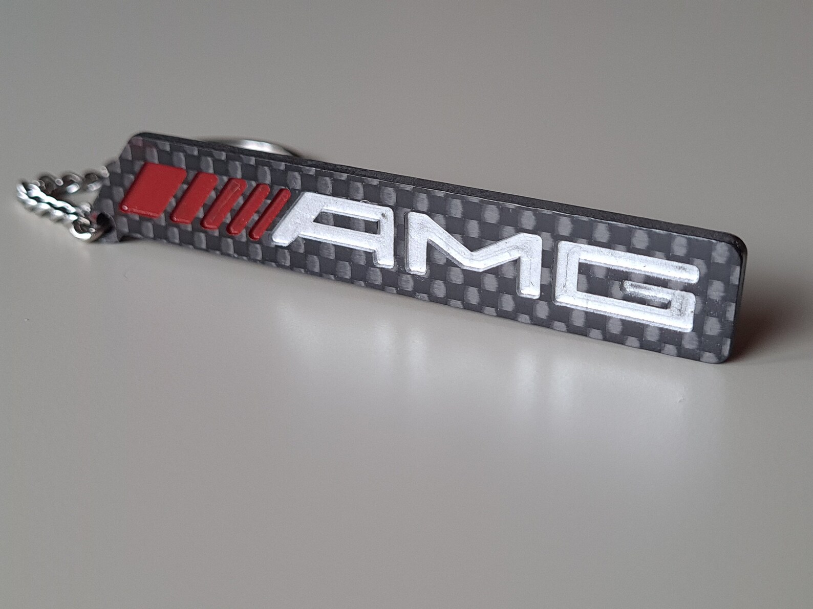 Custom made carbon fiber keychain Mercedes AMG Etsy