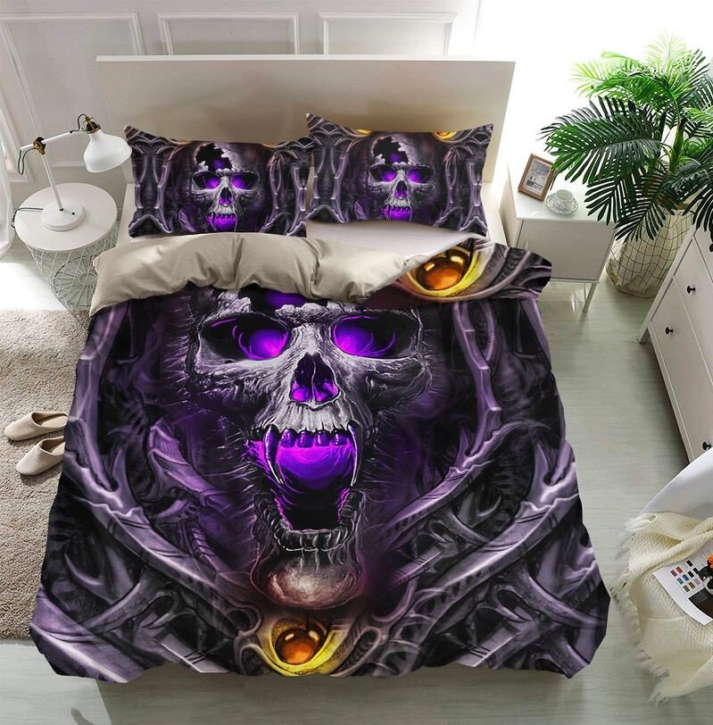 Skull Bedding Duvet Cover or Comforter Pillow Shams Etsy