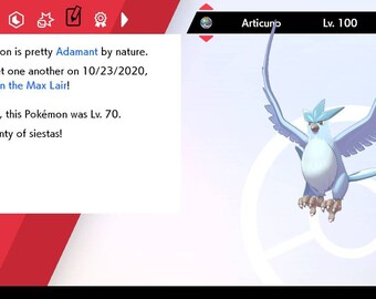 Shiny Articuno Etsy