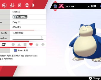 Shiny Snorlax Etsy Shiny Snorlax Etsy
