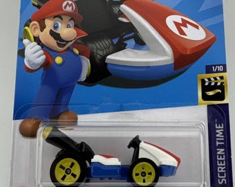 Hot Wheels Mario Standard Kart - HW Screen Time - 2023 (2/10) - Etsy